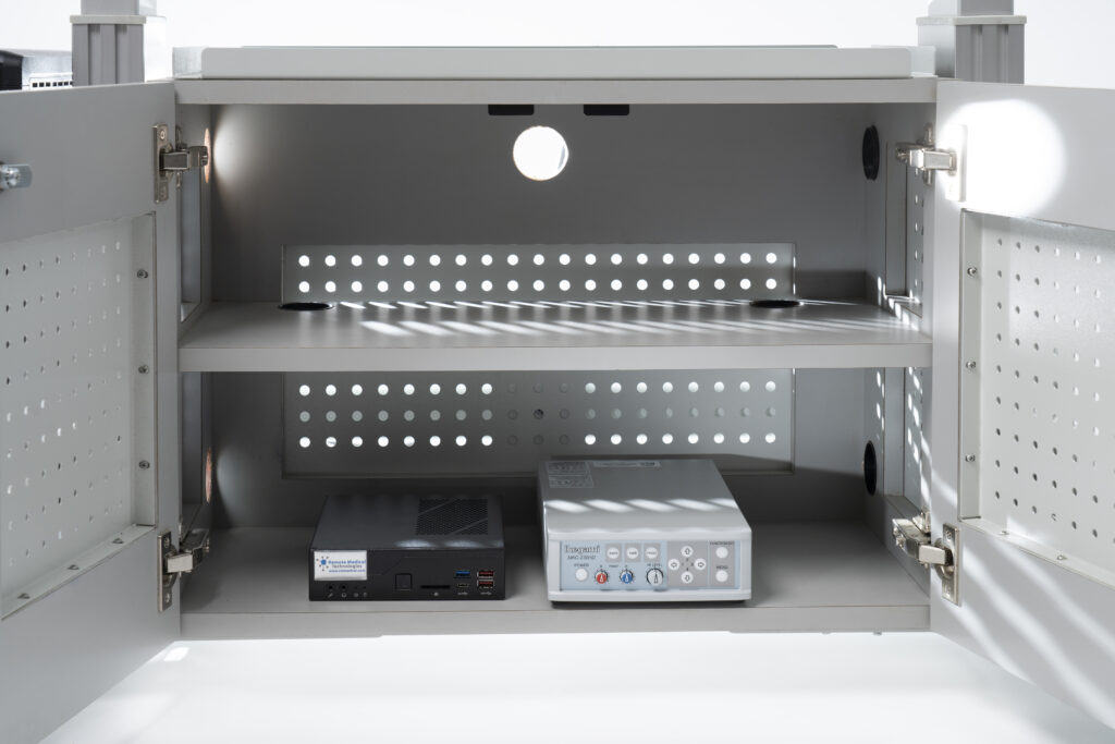 Security cabinet for RMT devices.