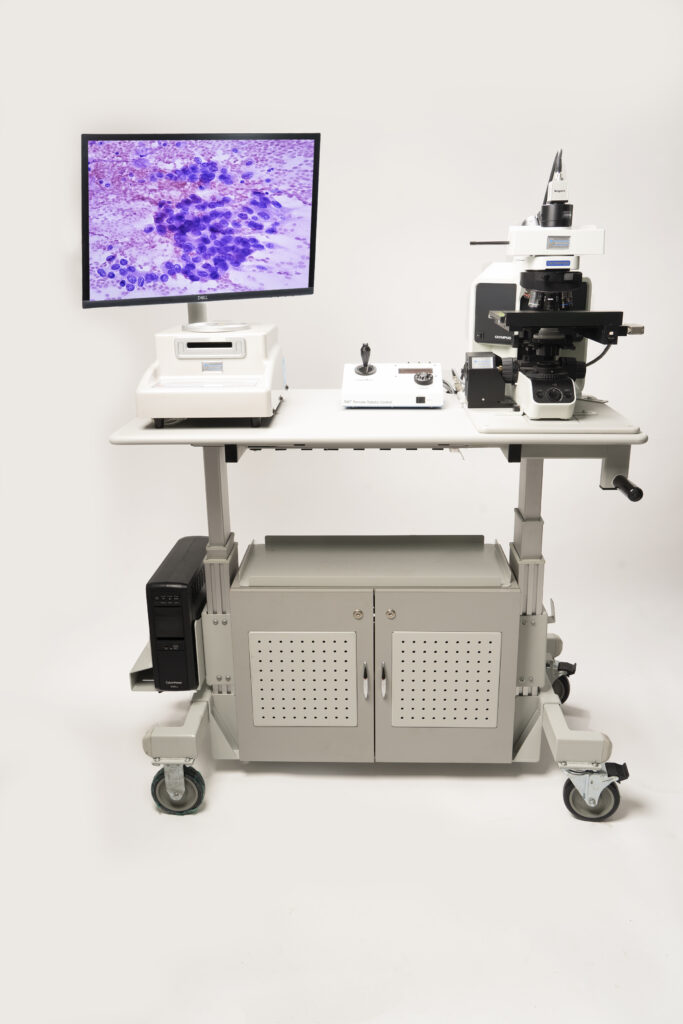 Fully equipped roll cart.